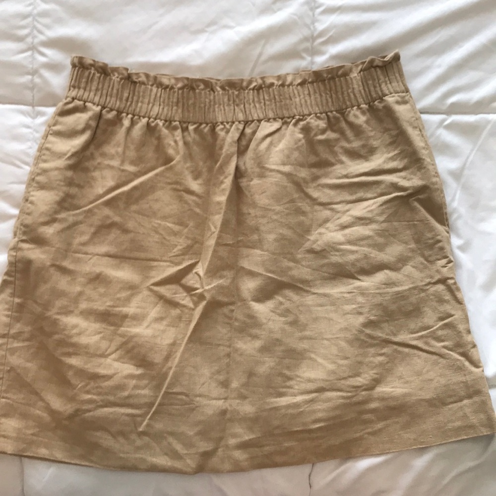 J.CREW Tan Sidewalk Skirt 10